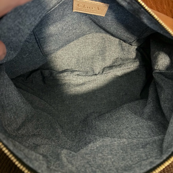 Clare V. Chic Tan Leather Hobo Bag-Moyen Messenger Bag - Picture 9 of 10